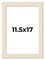 11.5x17 Wide Barnwood Picture Frame with UV-Resistant Acrylic & Acid Free Backing, Available in 6 Paint Finishes - Grey, Brown, White, and Black